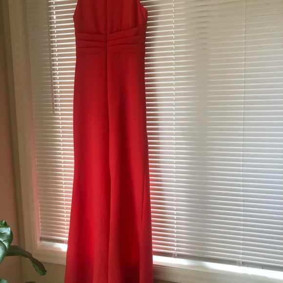Badgley Mischka gown in Size 4. Coral color. - Picture 3 of 5